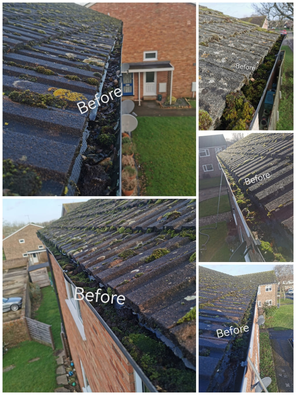 Gutter Cleaning at 6 Blocks of Flats in Thame
