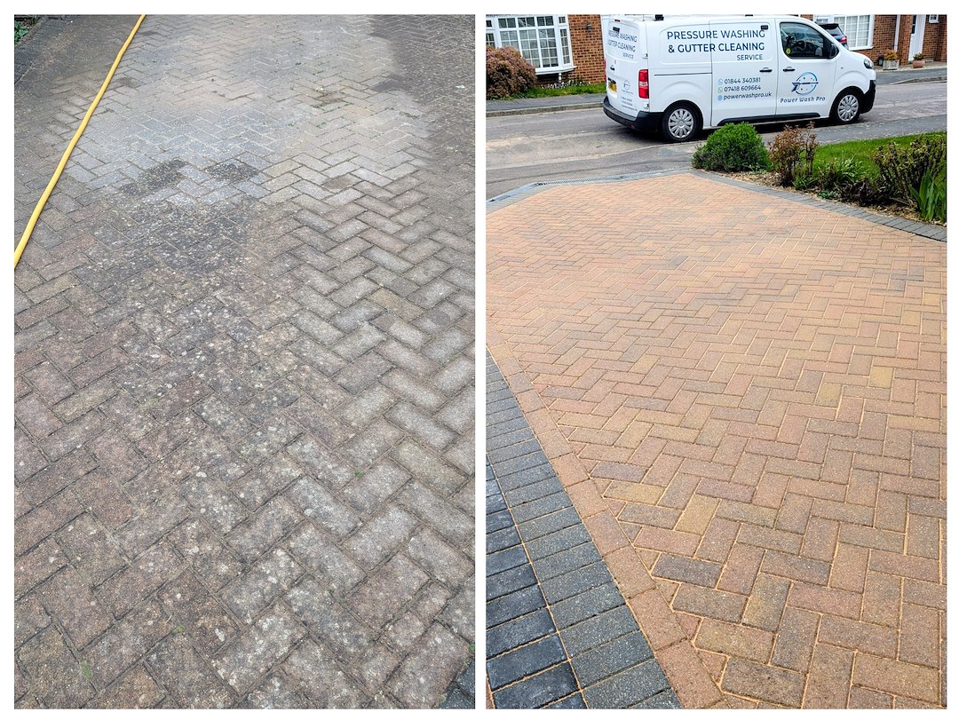 Driveway Cleaning in Thame: Restoring a Weathered Driveway Back to Its Original Colour